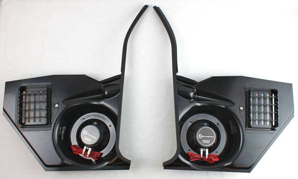 68 69 70 71 72 Chevy Nova Speaker Kick Panel Housings with Vents