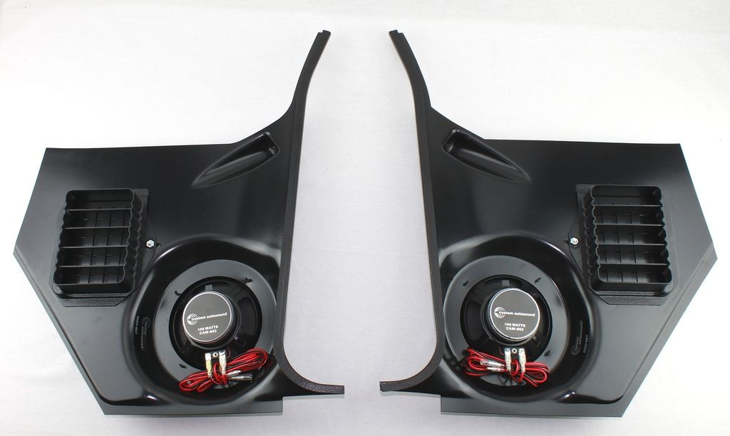 1966 66 1967 67 Chevy II Nova Kick Panel Speaker Housings 100 watt