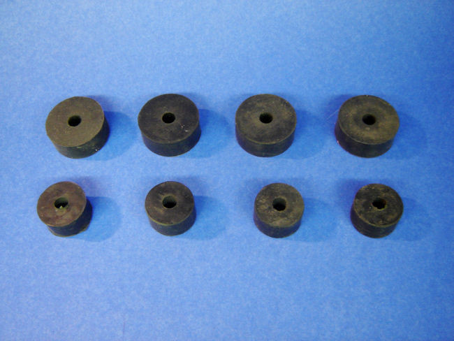 55 56 57 Chevy Front Engine Motor Mount Rubber Bushing Donut Set 1955