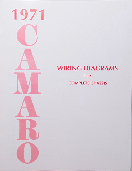 71 Chevy Camaro Electrical Wiring Diagram Manual 1971