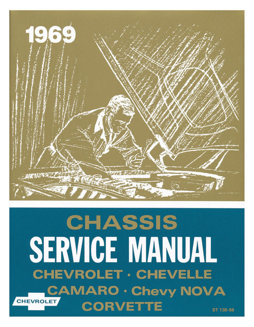 69 CHEVELLE IMPALA NOVA CORVETTE CHASSIS SERVICE SHOP MANUAL 1969