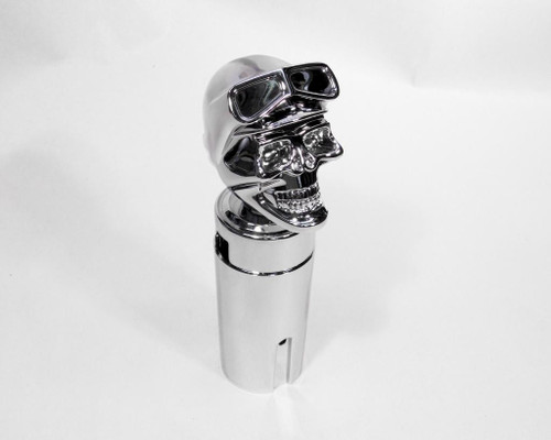 Chrome Skull Shift Knob Kit 13/18 Eaton Fuller Peterbilt Kenworth Freightliner