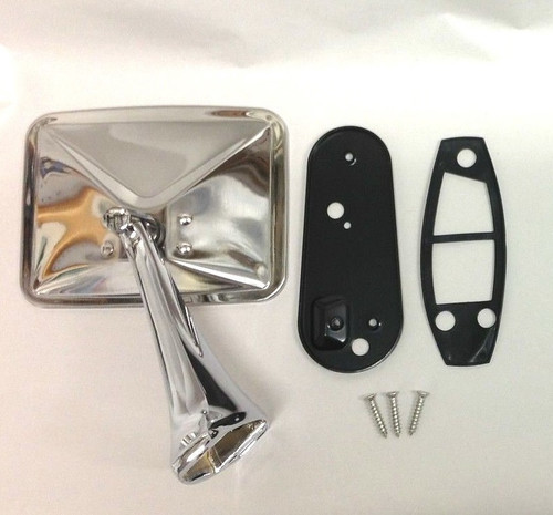 70 71 72 Chevy Truck Square Rectangle Chrome Outside Rearview Door Mirror Right