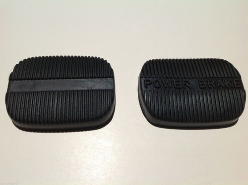 58 - 65 Chevy Impala & 62 - 67 Nova Stick POWER BRAKE & Clutch Pedal Pads Pair
