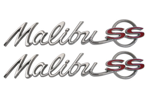 64 1964 Chevelle Malibu SS REAR Quarter Panel Emblems Scripts New