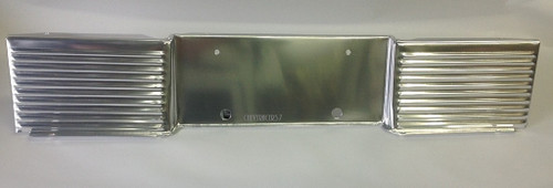 62 Chevy Impala New Rear Aluminum License Plate Bumper Panel 1962