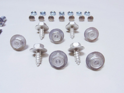 55 56 Chevy Front Grill & Tie Bar Bolt Kit with Stainless Threaded Fake ...