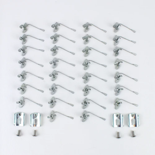 55 56 57 Chevy 210 2 Dr Sedan Door Quarter Stainless Belt Molding Trim Clip Set