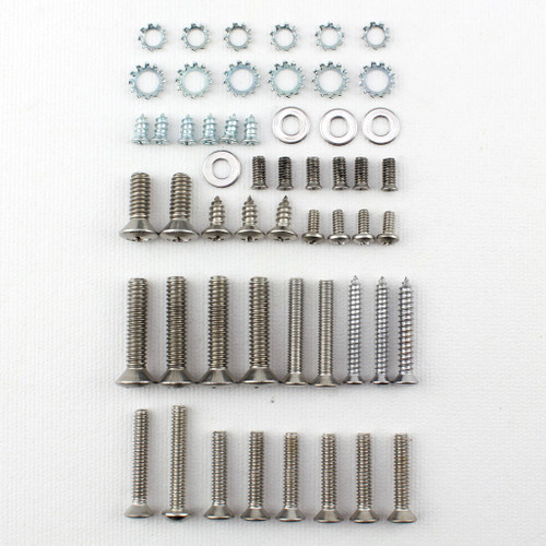 55 56 57 Chevy Convertible Windshield Frame Stainless Trim Moldings Screw Kit