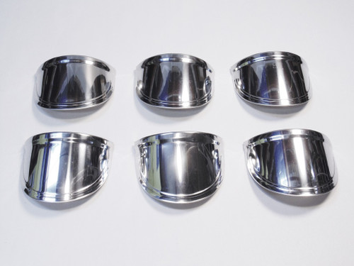 63 1963 64 1964 Chevy Impala Rear Tail Light Lens Stainless Mini