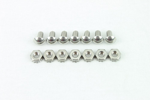 55 56 Chevy Front Grille to Upper Tie Bar Bolt STAINLESS Threaded Fake Rivet Kit