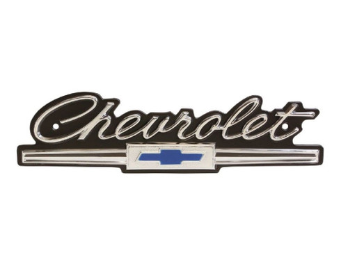 65 CHEVY IMPALA FRONT GRILL CHEVROLET EMBLEM SCRIPT 1965 - I-5