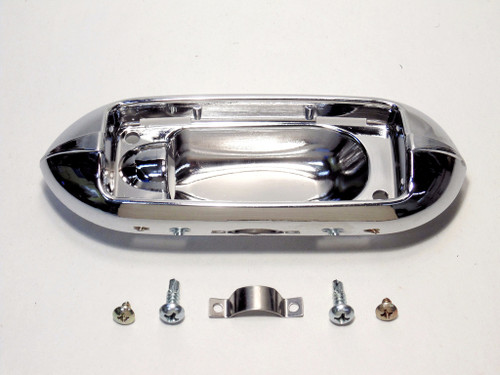 64 65 66 67 Chevy El Camino Dome Light Lens Chrome Bezel Base Housing