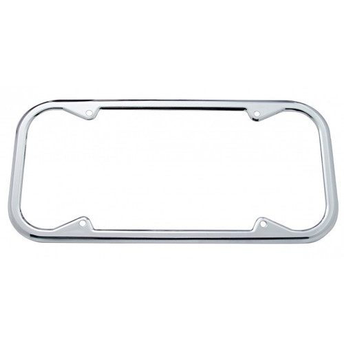 1940-1955 California Chrome Metal License Plate Frame With Round Corners