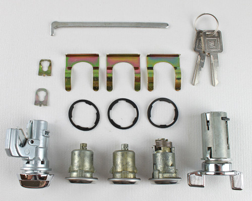 The Parts Place Inc. Glovebox, Trunk & Door Locks For 68-69 Chevelle & 68-79 Nova - Later 155 Style