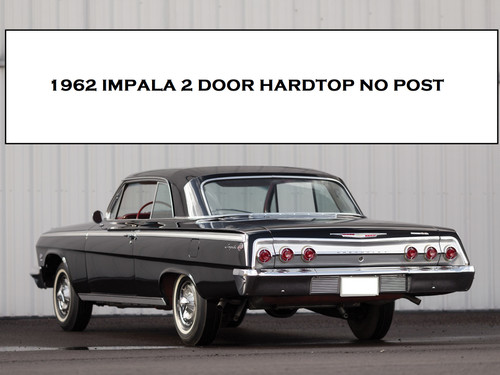 62 63 64 Chevy Impala Back Rear Window Glass Rubber Channel 2 DOOR ...