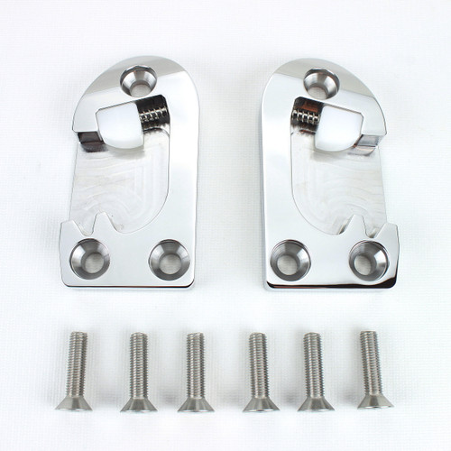 55 56 57 58 59 60 Chevy Cadillac Buick Oldsmobile Pontiac BILLET STAINLESS Door Latch Strikers