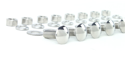 Set Of Six Chrome Bumper Bolts 1/2-13 Thread For 47-72 Chevy Pickup Trucks