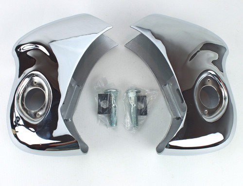 56 1956 Chevy Nomad & Station Wagon & Sedan Delivery Chrome Rear Bumper Guards