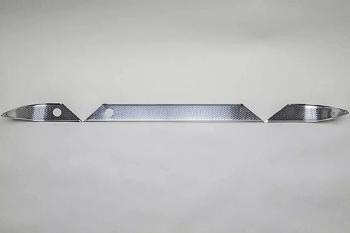 55 1955 Chevy Custom Dash Trim Set POLISHED Bowtie Aluminum NO RADIO HOLE