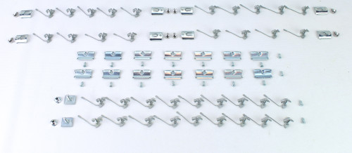 57 Chevy 2 DOOR 210 Station Wagon Side Belt Roof Window Trim Molding Clip Set 1957