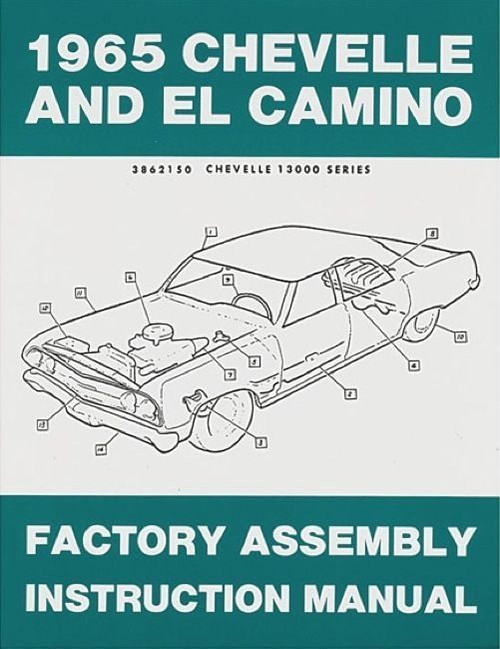 66 Chevelle El Camino Factory Assembly Manual Book 1966 - I-5