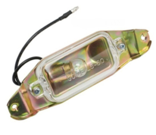 61 62 63 64 Impala Rear Bumper Panel License Plate Light Bulb Lens Assembly New