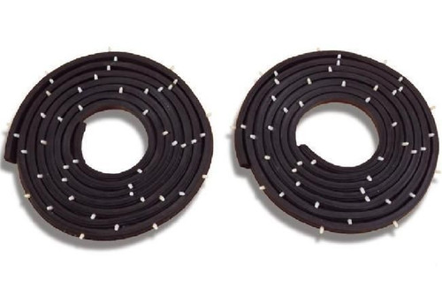 Pair Front Door Rubber Weatherstrip Seals For 1955-1957 Chevrolet Sedan/Wagons - Foto 2