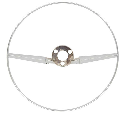 55 56 Chevy 210 Steering Wheel Chrome Horn Ring New 1955 1956 - I-5