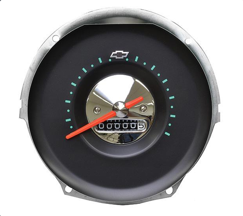 57 1957 Chevy Dash Speedo Speedometer Cluster Gauge Manual Trans Floor