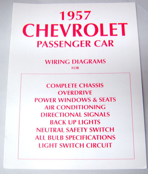 57 1957 Chevy 150 210 Bel Air Electrical Wiring Diagram Manual - I-5