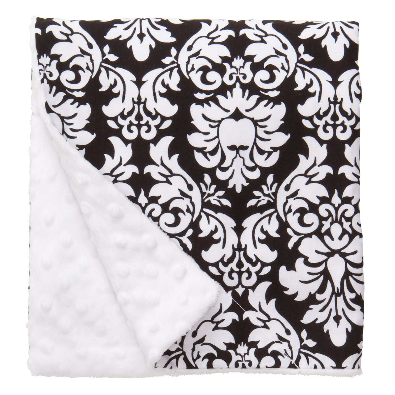 Black Dandy Damask Blanket Black Dandy Damask Blanket