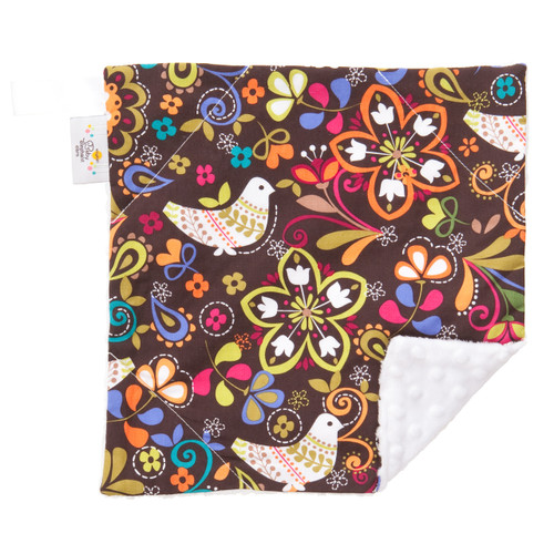 Birds of Norway Mini Baby Blanket (12" x 12")