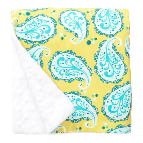 Playful Paisley Large Baby Blanket (27" x 29")