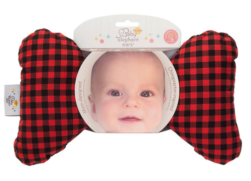 Baby / Toddler Buffalo Plaid Embroidered Heart Dua Ears Ruffle Trim Bucket Hat