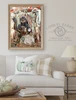 Framed Gypsy Fortune Teller artwork displayed with home decor for an example of scale and presentation.