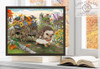 Artwork displayed in a stylish frame to show its appearance as finished wall art.