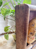Close-up view of wood frame