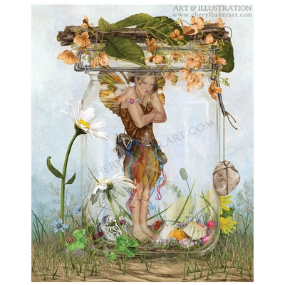 Hoodwinked captures a very unimpressed fairy who has discovered that being trapped in a jar was definitely not part of today’s magical itinerary.
