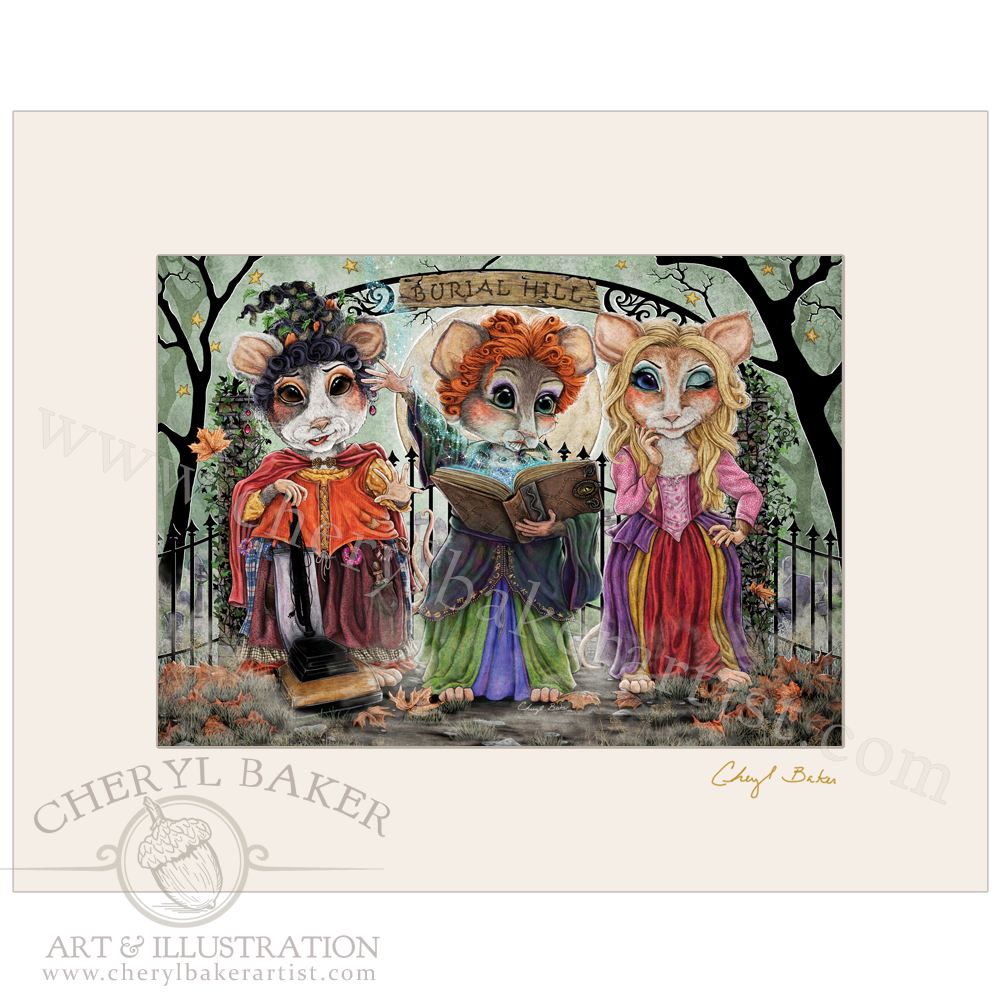 The Sanderson Sisters with Lovely Mat