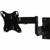 Side profile of a black Peerless-AV PA730 Paramount articulating TV wall mount extended with a single-arm mechanism and a small VESA mounting plate.