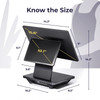 Volcora Dual Screen Touch POS Terminal Pro - Dimensions