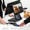 Volcora POS Terminal Dual Screen Standard Base - Closeup