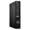 A three-quarter view from the right side of a Dell OptiPlex 7090 Micro PC. The image highlights the compact, slim chassis design and the front-facing ports. The unit is standing vertically, showcasing the matte black finish and the "OptiPlex 7090" model branding.