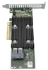 A top-down, vertical view of a Dell PERC H330 RAID controller card against a white background. The device is a green rectangular circuit board equipped with a large black heatsink and a silver metal mounting bracket at the top.

Key Visual Components:
Thermal Management: A prominent black aluminum heatsink with vertical fins covers the center of the board, held in place by four silver spring-loaded Phillips-head screws.

Connectivity: * On the left side, a gold-plated PCIe x8 interface connector is visible.

At the bottom, there are two black internal Mini-SAS HD (SFF-8643) ports labeled with "Amphenol."

Markings and Identification: * A white sticker at the bottom right features a QR code and identifies the part as DP/N 075D1H.

Large white letters "A" and "B" are printed near the bottom corners of the PCB.

Technical silk-screening on the board includes model UCSA-901, REV A00, and regulatory logos like the KC mark.

Hardware: The top silver bracket features a grid of square ventilation holes and two circular screw holes for securing the card to a server chassis.