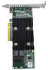 A top-down vertical view of a Dell PERC H330 PCIe RAID controller card against a white background. This version of the card features a green PCB with a large black heatsink and a silver mounting bracket at the top.

Key Visual Details:
Cooling: A large, black ribbed aluminum heatsink is centered on the board, secured by four silver spring-loaded Phillips-head screws.

Connectivity:

A gold-plated PCIe x8 interface edge connector is located on the left side.

Two internal Mini-SAS HD (SFF-8643) ports are located at the bottom, protected by a black plastic housing labeled "molex" and "MSH2479."

Identification & Markings:

A white sticker at the bottom right includes a QR code and identifies the part as DP/N 0CG2YM. The full serial string is CN-0CG2YM-FCP00-9AC-01Z4-A00.

Technical silk-screening on the board includes the DellEMC logo at the top and model UCSA-901, REV A02 near the center.

Large white letters "A" and "B" are printed near the bottom corners of the PCB.

Hardware: The top features a full-height silver metal bracket with a grid of ventilation holes, secured to the PCB with two black screws.