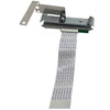 Rear view of the Bixolon thermal printhead assembly displaying the back of the metal bracket with mounting screws and the labeled flexible ribbon cable extending below.