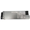 Full length profile view of a silver Cisco PWR-C1-350WAC hot-swappable switch power supply module with data specifications and regulatory labels on its casing.