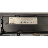 Close-up of the product specification and regulatory label on the rear of a Fujitsu TP8AS POS terminal, displaying the model name, part number 8A2080915X200U0, serial number USA30900158, 24V input rating, FCC compliance text, and safety certification logos.