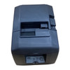 Top-down angled view of a Star Micronics TSP650II series thermal printer, showing the top paper exit slot, cover latch, and smooth matte black finish.
